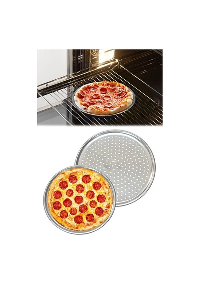 Qniay Pratik Lüx Paslanmaz Çelik 3 Lü Pizza Pişirme Altlığı
