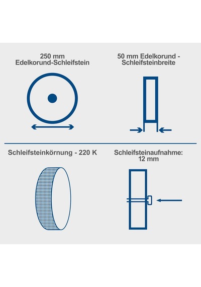 Scheppach Tıger2500 Islak Zımpara Sistemi, Çelik Gövdeli, Islak Zımpara Makinesi, Islak Taşlama Makinesi, 200 W Güç, 250 Mm Çapındaki Değerli Oksitten Bileme Taşı, Çekme Macunu, Açı Ölçer, Zımpara