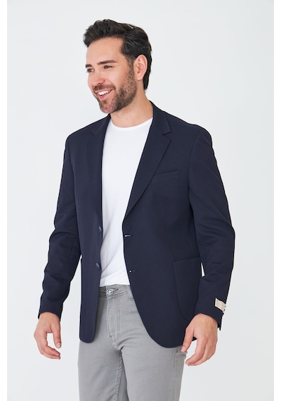 Lacivert Slim Fit Blazer Erkek Ceket Laci