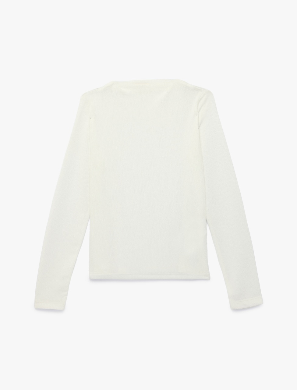 Koton Dik Yaka Uzun Kollu Slim Fit Ribanalı Tişört Ekru 6skg10448ak Ekru