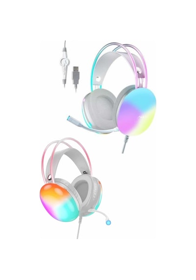 Yeni - 706 - Nesil Kulak Üstü Kablosuz Uzun Ömürlü Rgb Işıklı - Csmo-tex - Bluetooth Kulaklık