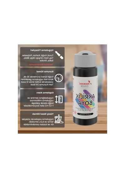 60ml Siyah Akrilik Boya 0,15 L