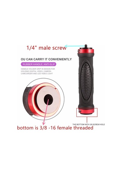 Kamera Montaj Seti Aksiyon Kamera Montaj Aparatı Ve Telefon Tutucu, 1/4 Ve 3/8 Vida Girişli Evrensel Dslr, Led Işık Ve Akıllı Telefon Montaj Seti, Hnd1
