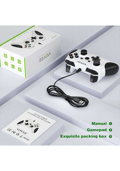 Voyee Yükseltilmiş Joystick Kablolu Oyun Kolu