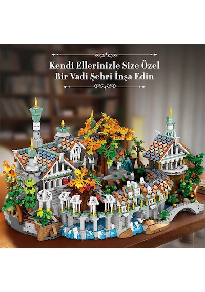 Reobrix 55015 Yüzüklerin Efendisi Ayrıkvadi Duskvale Sanctum The Lord Of The Rings Yaratıcı Yapı Blok Seti Building Blocks - 4406 Parça