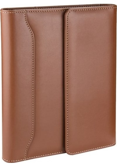 Organizer Ajanda Tarihsiz Kareli 22x26 CM - Taba