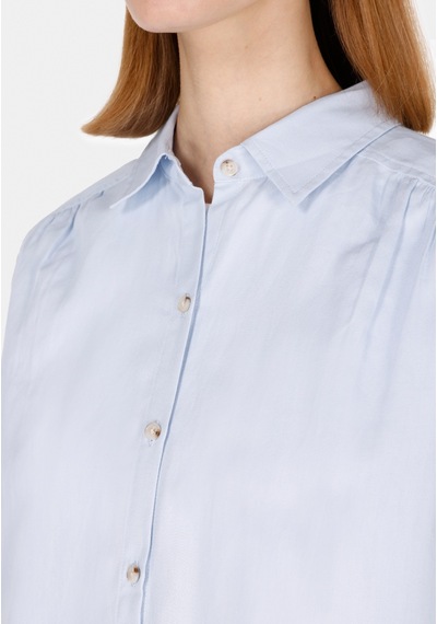 Colin's Colins Regular Fit Shirt Neck Düz Kadın Mavi Uzun Kol Gömlek Cl1073407 Cl1073407 Q1.v1 Lbl Açık Mavi