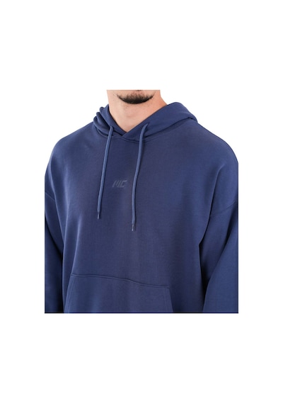 Musclecloth Elite Oversize Kapüşonlu Sweatshirt İndigo Lacivert