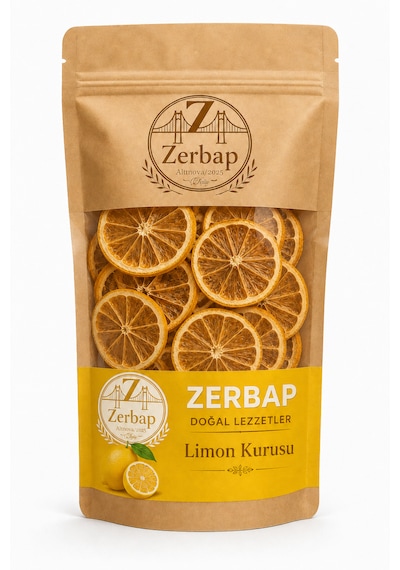Doğal Limon Kurusu 100 G Dilimlenmiş Kurutulmuş Limon