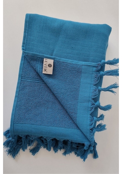 Havlu Peştemal 90x175cm - Yumuşak Ve Yüksek Su Emici - %100 Pamuk Kobalt