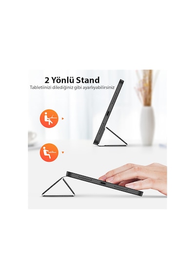 Dux Ducis Apple Uyumlu iPad  10.2 2022 Kılıf Domo Series Kalem Bölmeli Mıknatı