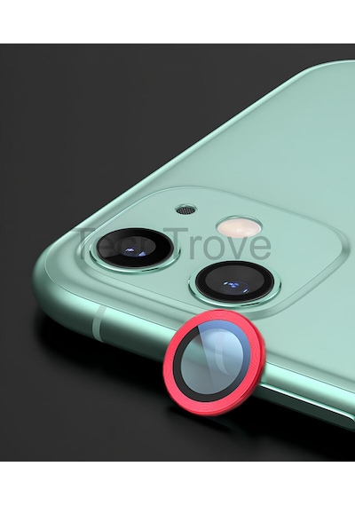 Apple İphone 12 Kamera Lens Koruyucu Parmak İzi Bırakmayan A+ Kalite Kırmızı