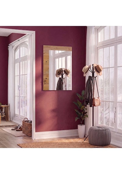Porto 2 Askılı Aynalı Vestiyer Panosu - Florida Meşe 72x97x3 Cm