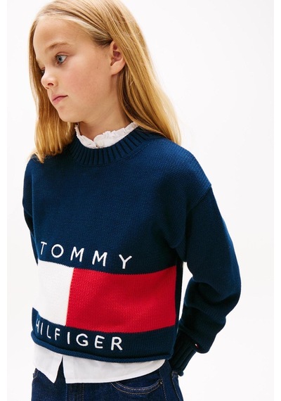 Tommy Hilfiger Kız Çocuk Triko Kg0kg08922 Lacivert