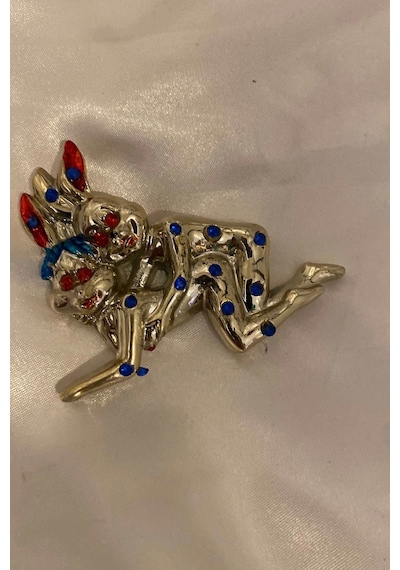 Magnet Playboy Tavşan Eroti K Figürlü Taşlı Metal Mıknatıs Magnet 1