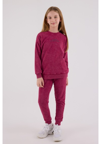 Rolypoly Kız Çocuk Bordo Eşofman Takımı Bordo