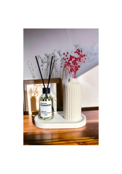 Uzun Vazo Stand Ve Fresh Soft Oda Kokusu 100 Ml Set