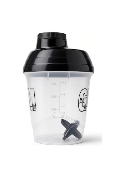 Gym Shaker 400 Ml Ölçekli Sızdırmaz Kapaklı Protein Shaker Şeffaf