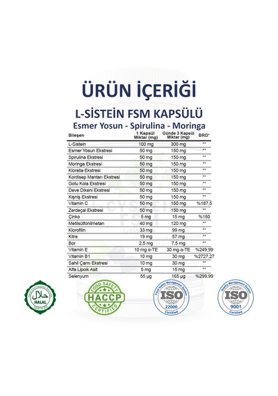 Gökçek Şifa Fsm L Sistein 60 Kapsül