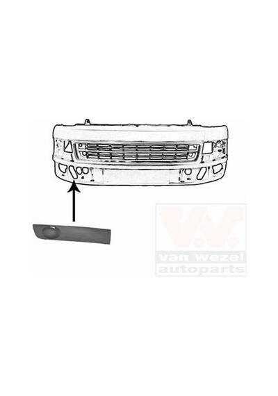 Volkswagen T5,5 2010 2015 Sis Far Kapağı Sağ Sıssız Sıyah Oem No:7e0807490