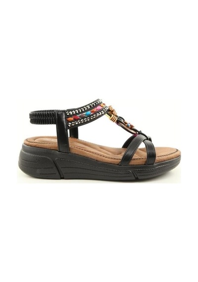 Guja 25y154-3 Siyah Kadın Günlük Sandalet