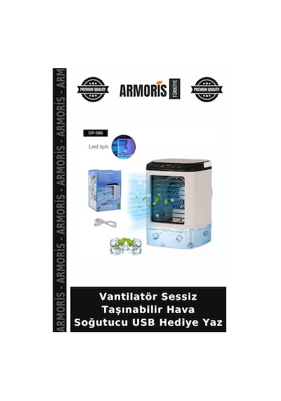Vantilatör Sessiz Taşınabilir Hava Soğutucu Usb Hediye Yaz