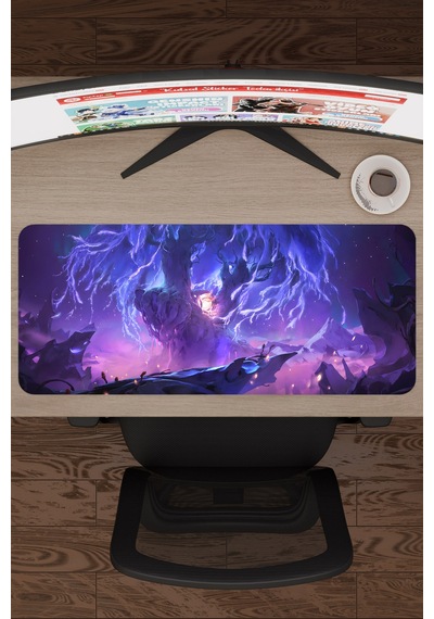 Ori And The Will Of The Wisps Dikişli Kauçuk Oyuncu Mousepad V2 - 70x30 Xl Gaming Mouse Pad