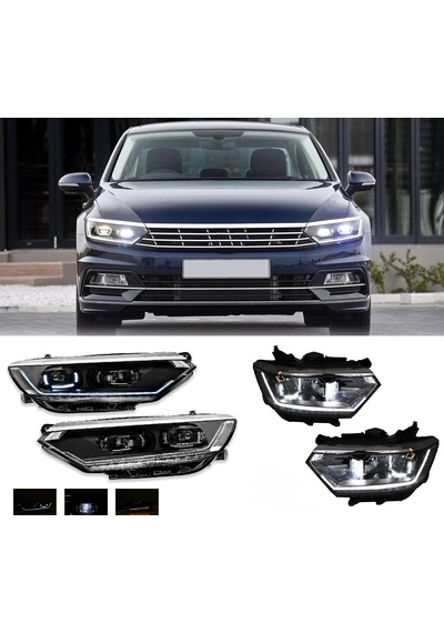 Volksvagen Passat B8 2014-2019 R Line Ledli Ön Far