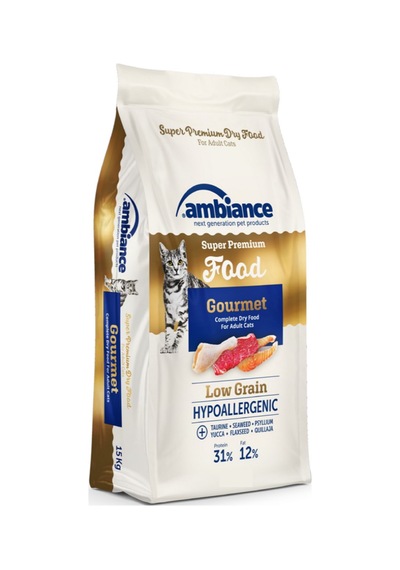 Ambiance Gurme Low Grain & Hypoallergenic Yetişkin Kedi Maması 12 KG