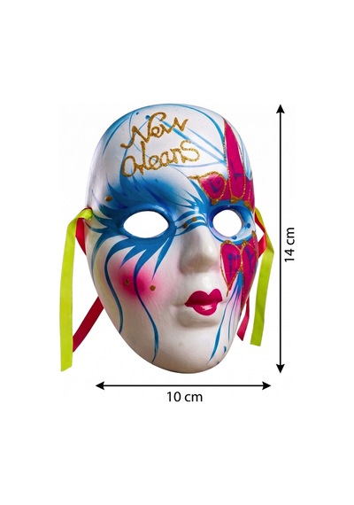 El Yapımı New Orleans Karnaval Maskesi