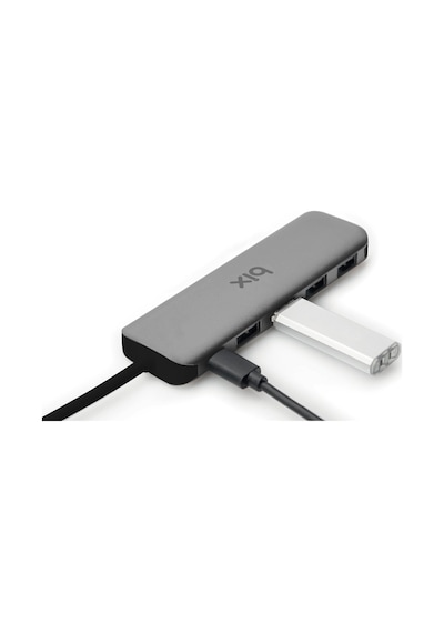 Bix BX07HB Type-C to Type-C 4 Portlu USB 3.0 Çoklayıcı Dönüştürücü Adaptör