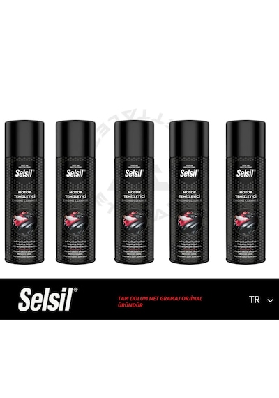 Selsil Motor Temizleyici Sprey 500 Ml X 5 Adet