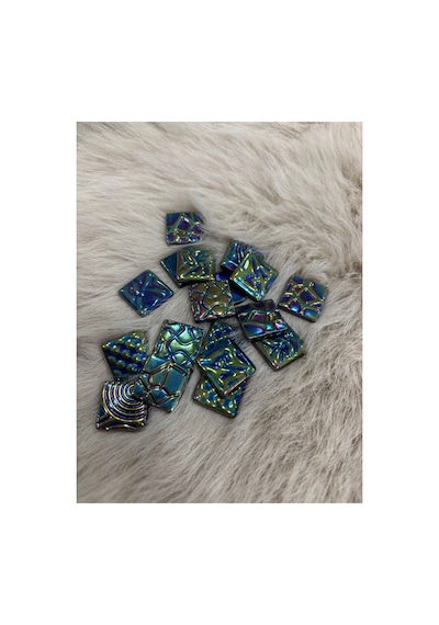 Sanatsal Dokulu Mozaik Dc-01 25x25mm Lüsterium Metalik 500gr