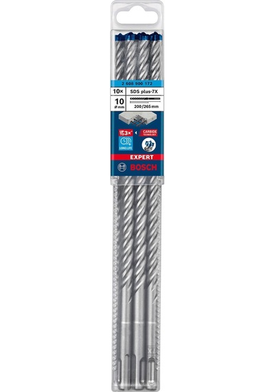Bosch Expert 10x265 Mm 10 Lu Yeni Sds Plus-7x Matkap Ucu 2608900172