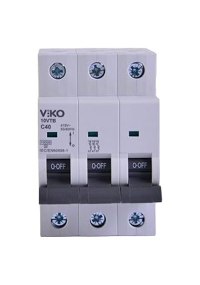 10vtb-3c40 Otomatik Sigorta 10ka C Tipi 3 Kutup 40a