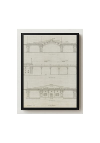 Anonim Weber Ravinia Müzik Pavyonu Çerçevesiz Poster 21x30 Cm A4 Geometrik Desen Etnik Duvar Dekoru