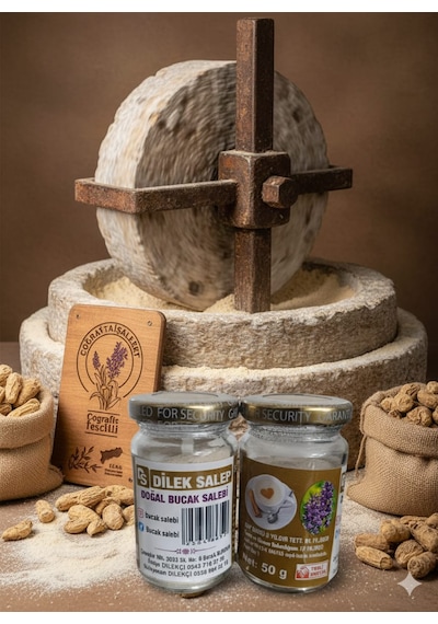 Meşhur Bucak Salebi,dilek Salep,salep 2x50g Kavanoz,saf Salep
