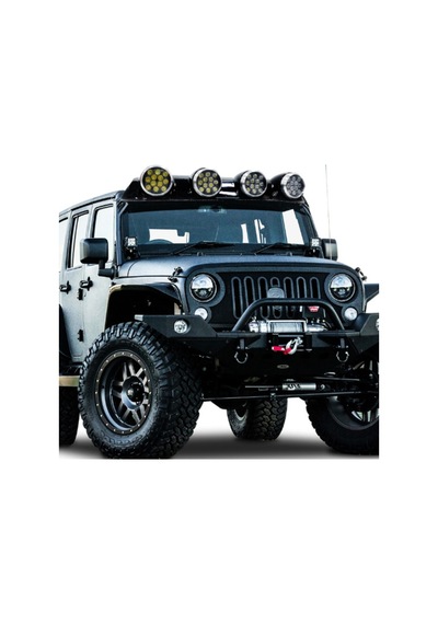 Offroad Sis Lambası 12x4 Led Yuvarlak Siyah /lass243