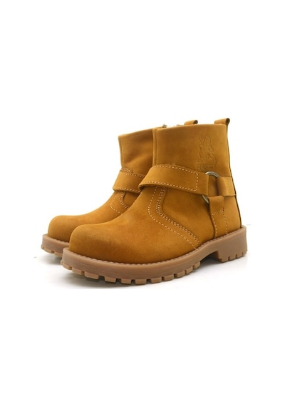 Chiron Hakiki Deri Fermuarlı Unisex Kız Erkek Çocuk Çizme Bot Çok Renkli