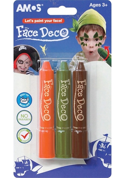 Amos Face Deco Yüz Boyası 3 Renk Fd5b3b