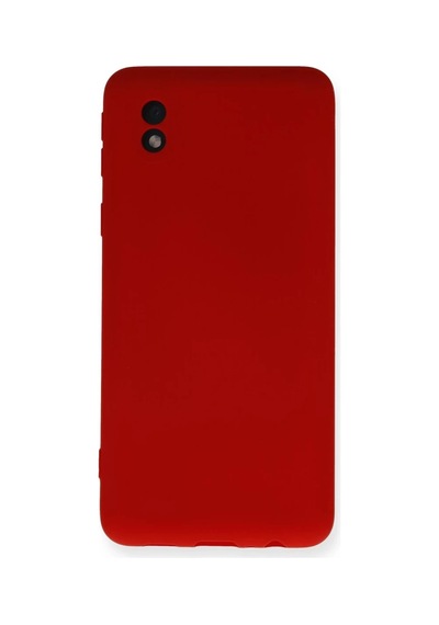 Samsung Uyumlu Galaxy A01 Core Uyumlu Kılıf Nano İçi Kadife Silikon - Kırmızı