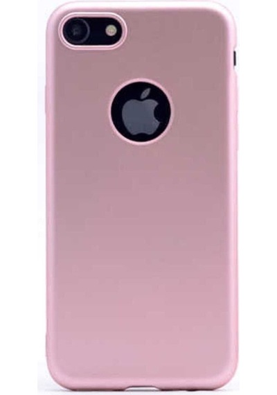 Apple Uyumlu iPhone 8 Plus Kılıf Zore Premier Silikon Kapak Rose Gold