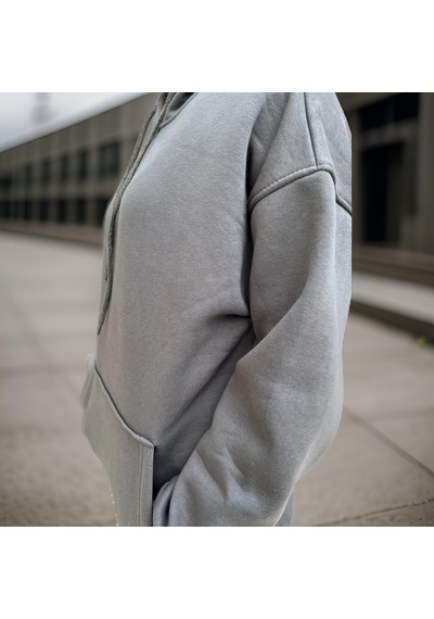 Ceyss Design Unisex Üç İplik Şardonlu Oversize Hoodieli Eşofman Takımı-haki Haki