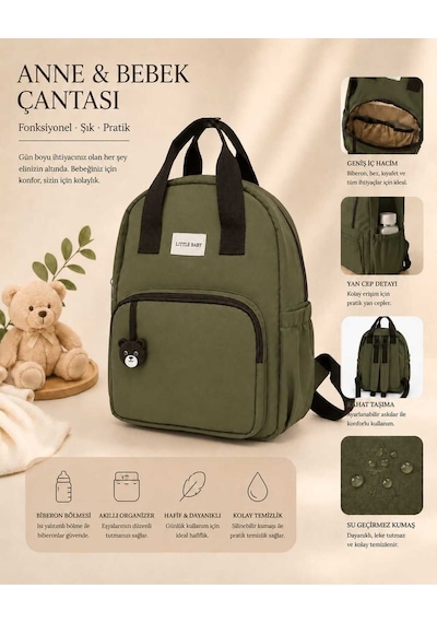 Style Anne & Bebek Çantası Haki
