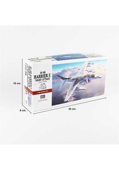 Hasegawa Pt34 7234 1/48 Ölçek, Av-8b Harrier Iı Gece Saldırısı , Savaş Uçağı Plastik Model Kiti-57110