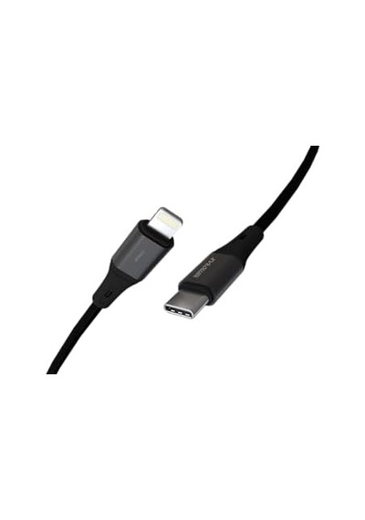 Type C-lightning 27watt Pd Hızlı Şarj Kablosu, Siyah/antrasit Metal 100 Cm