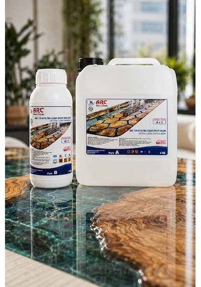 Arc 150 Ultra Şeffaf Döküm Tipi -parlak Epoksi Reçine-5 Kg set