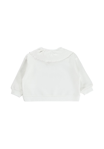 Civil Girls Kaşkorse Yakalı 2-5 Yaş Sweatshirt - Ekru