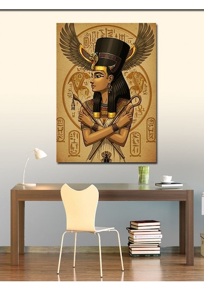 Kanvas Tablo Antik Mısır Kraliçesi Nefertiti 100cmx140cm