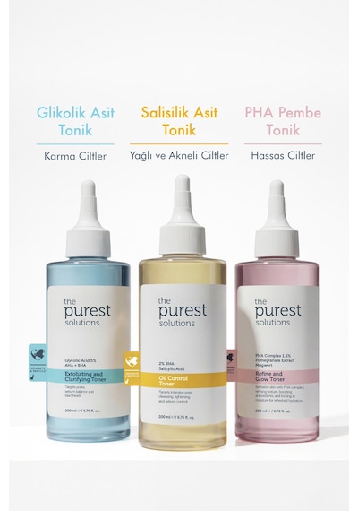 The Purest Solutions Yağlı Ve Karma Ciltler için ve Siyah Nokta Karşıtı Salisilik Asit Tonik 200 ml